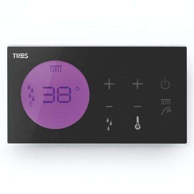 TRES Zapuštěné elektronické termostatické ovládání SHOWER TECHNOLOGY Včetně elektronického ovládání (černá barva). Zabud 09288299