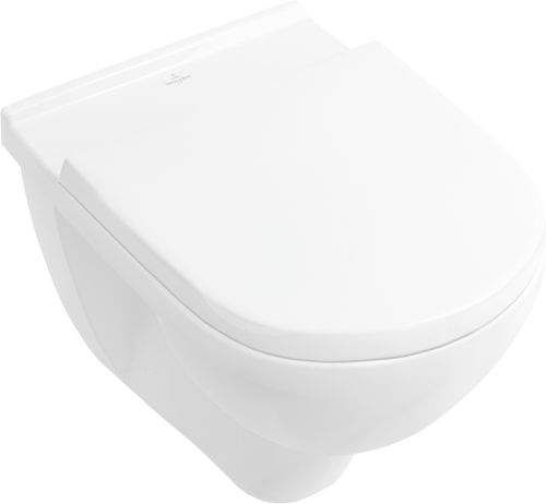 VILLEROY & BOCH O.novo Sada závěsného WC s WC sedátkem, 360x560 mm, Combi-Pack, s CeramicPlus 5660H1R1
