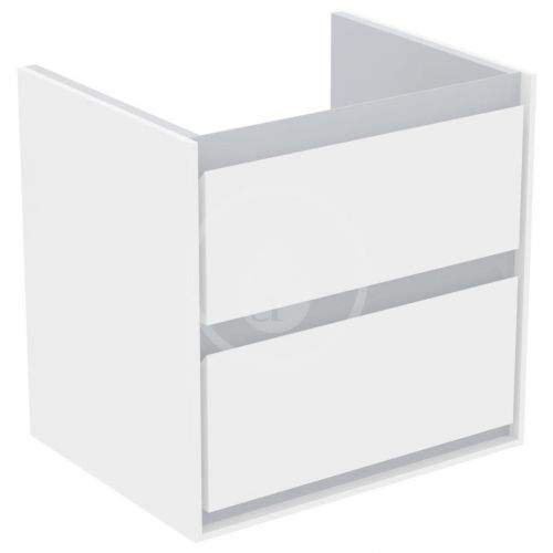 IDEAL STANDARD Connect Air Skříňka pod umyvadlo CUBE 600 mm, lesklý bílý/matný světle šedý lak E1606KN