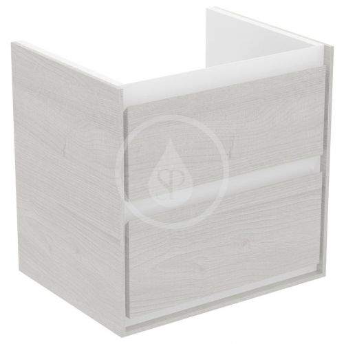 IDEAL STANDARD Connect Air Skříňka pod umyvadlo CUBE 600 mm, šedý dub/matný bílý lak E1606PS