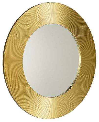 SAPHO SUNBEAM kulaté zrcadlo v rámu, pr.90cm, zlatá SB900