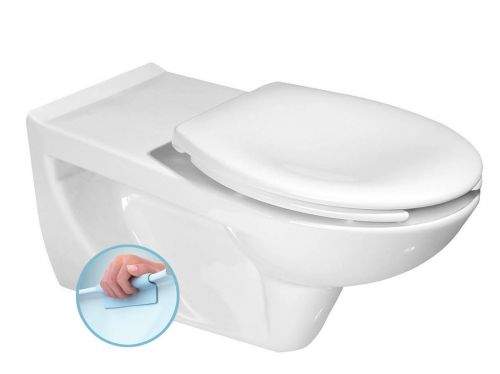 SAPHO ETIUDA závěsná WC mísa pro postižené, Rimless, bílá K670-002