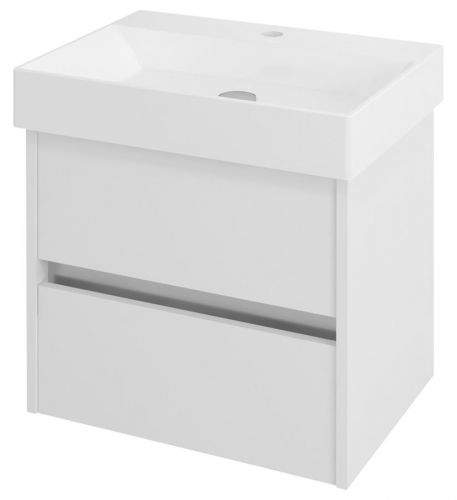 SAPHO NIRONA umyvadlová skříňka 57x51,5x43 cm, bílá NR060