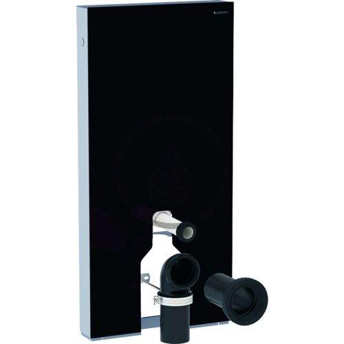 GEBERIT Monolith Plus Sanitární modul pro stojící WC, 101 cm, spodní přívod vody, černá 131.201.SJ.5