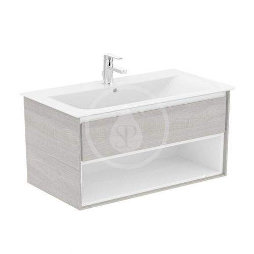 IDEAL STANDARD Connect Air Skříňka pod umyvadlo 1000x440x517 mm, dekor šedý dub/bílá mat E0828PS