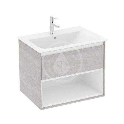 IDEAL STANDARD Connect Air Skříňka pod umyvadlo 600x440x517 mm, dekor šedý dub/bílá mat E0826PS