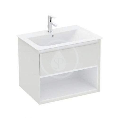 IDEAL STANDARD Connect Air Skříňka pod umyvadlo, 600x440x517 mm, lesklá světlá šedá/bílá mat E0826EQ