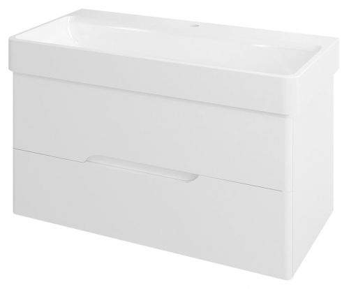 SAPHO MEDIENA umyvadlová skříňka 96,5x50,5x48,5cm, bílá mat/bílá mat MD100