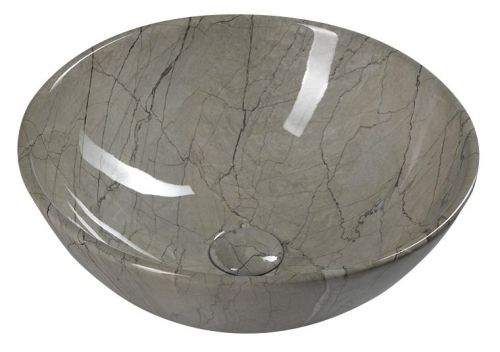 SAPHO DALMA keramické umyvadlo 42x42x16,5 cm, grigio MM113