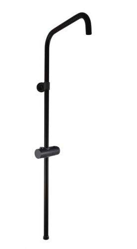 SLEZAK-RAV Sprchová tyč k bateriím s hlavovou a ruční sprchou, Barva: černá matná MD0763CMAT