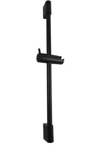 SLEZAK-RAV Sprchová tyč s posuvným držákem, Barva: černá matná PD0015CMAT