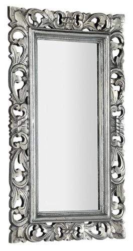 SAPHO SAMBLUNG zrcadlo v rámu, 40x70cm, stříbrná IN109