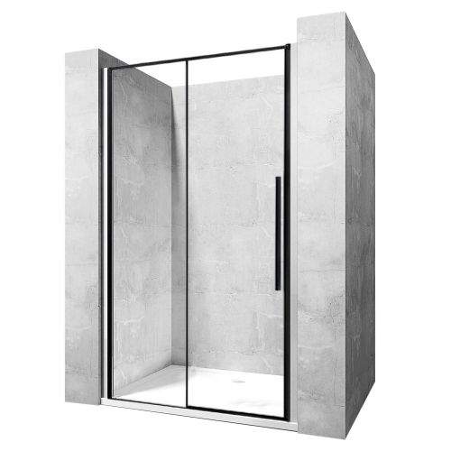 Rea Průhledné sprchové dveře 1400x1950 Solar Black K6359