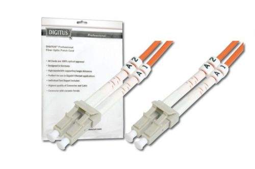 DIGITUS DK-2533-01/3 Optický patch kabel Digitus duplex MM 50/125 LC / LC OM3 1m, 15 LGW