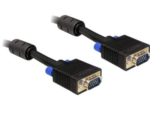 DELOCK 82559 Delock kabel VGA HD 15pin male/15pin male (dvojité stínění s ferity) 5m