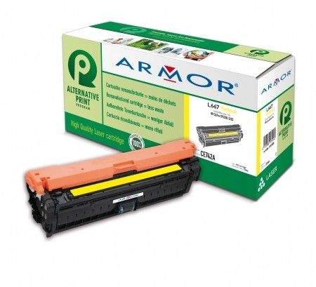 OWA Armor toner pro HP Color Laserjet CP5220, 5225, 7300 Stran, CE742A, žlutá/yellow