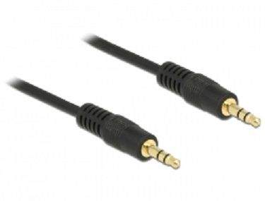 Delock Stereo Jack Cable 3.5 mm 3 pin male > male 0.5 m black