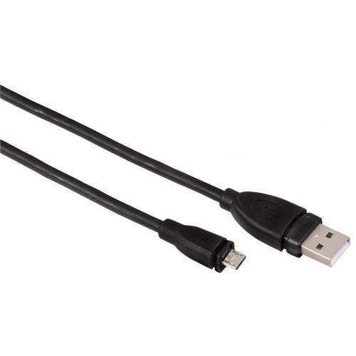 Hama spol s r.o. Hama micro USB 2.0 kabel, typ A - micro B, 0,25m, černý