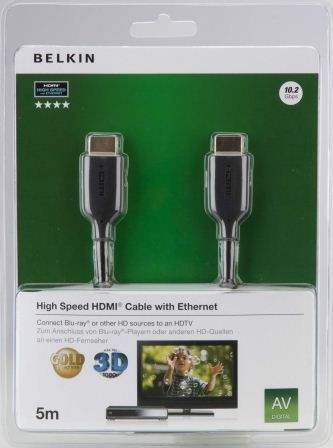BELKIN Gold High-speed HDMI kabel s Ethernet a podporou 4K/UltraHD, 5m