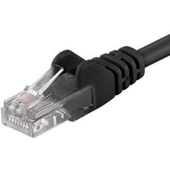 PremiumCord Patch kabel UTP RJ45-RJ45 level CAT6, 10m, černá