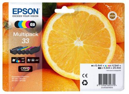 EPSON ink Multipack "Pomeranč" 5-colours 33 Claria Premium Ink