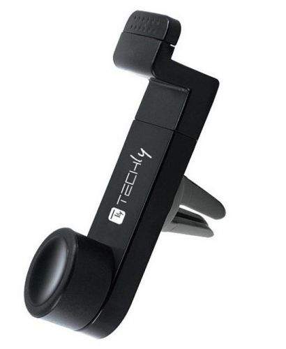 TECHLY 028603 Techly Držák smartphone GPS navigace do mřížky ventilace, otočný, černý