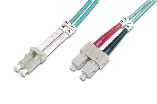 DIGITUS DK-2532-02/3 Optický patch kabel Digitus duplex MM 50/125 OM3 LC-SC, 2m, 15 LGW