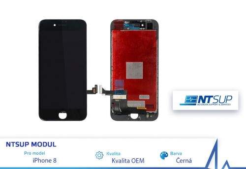 NTSUP LCD modul iPhone 8 PLUS černý kvalita B