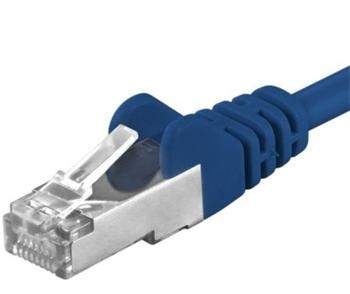 PREMIUMCORD Patch kabel CAT6a S-FTP, RJ45-RJ45, AWG 26/7 5m modrá