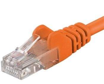 PremiumCord Patch kabel UTP RJ45-RJ45 level CAT6, 3m,oranžová
