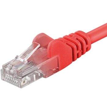 PremiumCord Patch kabel UTP RJ45-RJ45 level CAT6, 1,5m,červená