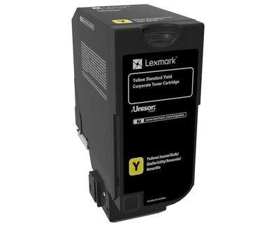 LEXMARK CS720, CS725, CX725 Yellow Standard Yield Corporate Cartridge (7K)