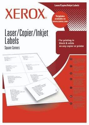 XEROX CZECH REPUBLIC Xerox Papír samolepící štítky - Labels 24UP 70x37 (100 listů, A4)