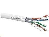 Instalační kabel Solarix STP, Cat6A, drát, LSOH, cívka 500m SXKD-6A-STP-LSOH