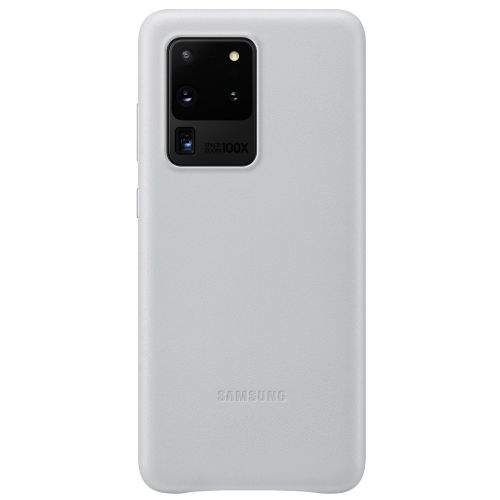 Samsung Kožený kryt pro S20 Ultra Light Gray