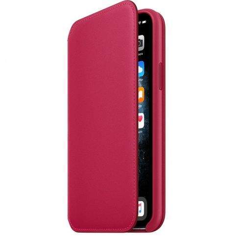 APPLE iPhone 11 Pro Max Leather Folio - Raspberry