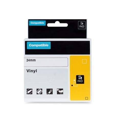 Print Line PRINTLINE kompatibilní páska s DYMO 1805430, 24mm, 5.5m, černý tisk/bílý p, RHINO, vinyl.
