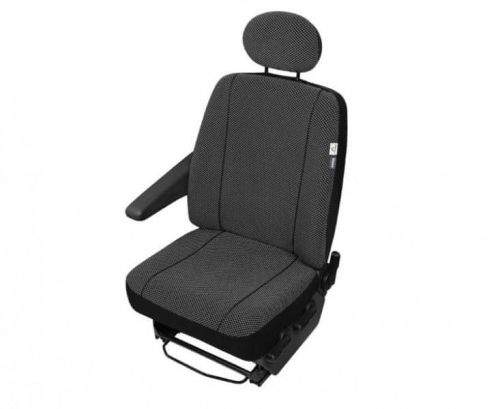 KEGEL Potah na sedadlo řidiče pro dodávkové vozy DV1 Scotland, barva bílá/černá