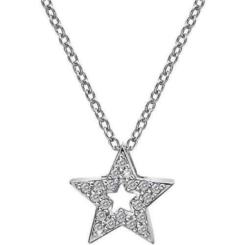 Hot Diamonds Stříbrný náhrdelník s hvězdičkou Micro Bliss DP697 (řetízek, přívěsek) stříbro 925/1000