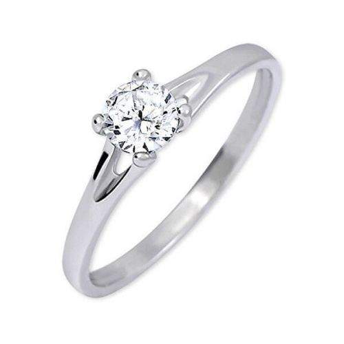 Brilio Silver Stříbrný zásnubní prsten s krystalem 426 001 00508 04 (Obvod 52 mm) stříbro 925/1000