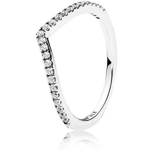Pandora Třpytivý stříbrný prsten 196316CZ (Obvod 54 mm) stříbro 925/1000