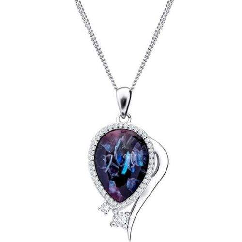 Preciosa Elegantní náhrdelník Ines Matrix 6110 26 (řetízek, přívěsek) stříbro 925/1000