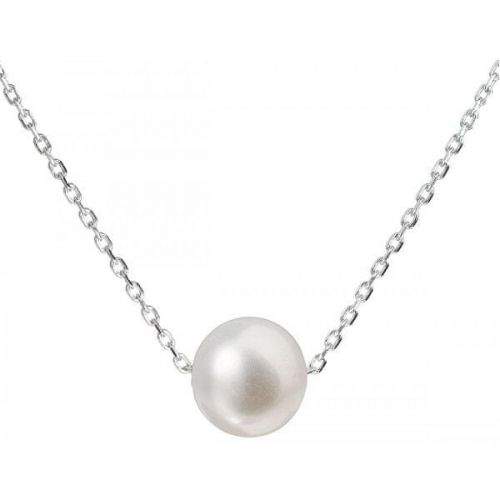 Evolution Group Stříbrný náhrdelník s pravou perlou Pavona 22014.1 stříbro 925/1000