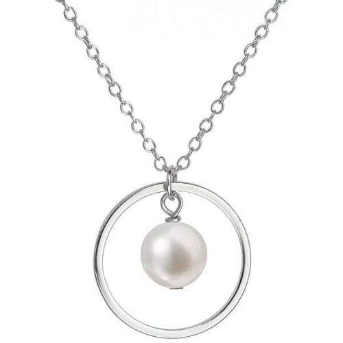 Evolution Group Stříbrný náhrdelník s pravou perlou Pavona 22018.1 (řetízek, přívěsek) stříbro 925/1000