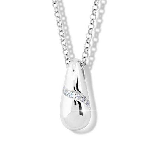 Modesi Nepřehlédnutelný náhrdelník ze stříbra M46019 (řetízek, přívěsek) stříbro 925/1000