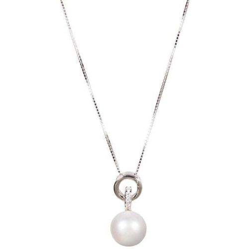 JwL Luxury Pearls Stříbrný náhrdelník s pravou perlou JL0454 (řetízek, přívěsek) stříbro 925/1000