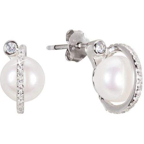 JwL Luxury Pearls Stříbrné náušnice s pravou perlou JL0466