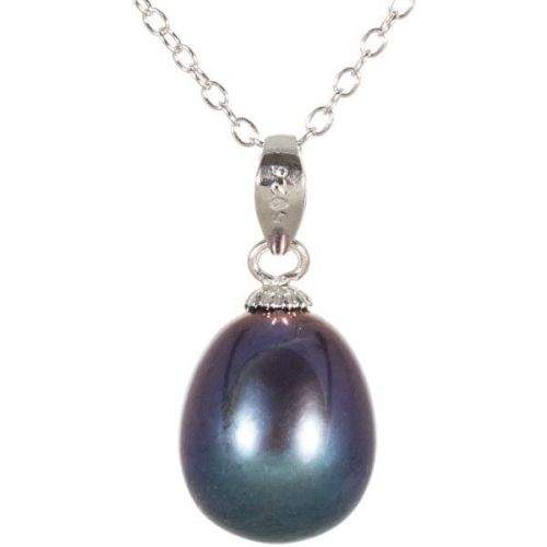 JwL Luxury Pearls Přívěsek s pravou modrou perlou JL0439 stříbro 925/1000