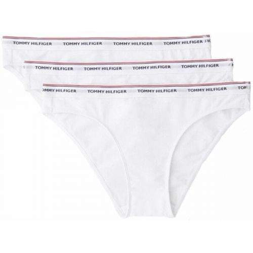Tommy Hilfiger 3 PACK - dámské kalhotky Bikini UW0UW00043-100 White/White/White (Velikost S)