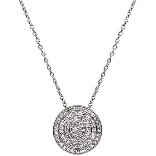 Hot Diamonds Stříbrný náhrdelník s pravým diamantem Flora DP719 (řetízek, přívěsek) stříbro 925/1000